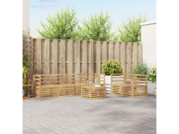 Vidaxl Conjunto De Sofás Para Exterior 7 Unid. Branco