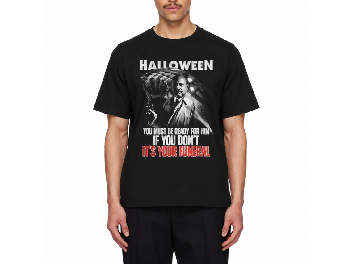 Rockinstone Halloween Your Funeral Black Adult T-shirt Size:l