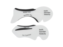 2pcs Estênceis Reutilizáveis De Sombra De Olhos E Eyeliner Em Eva Para Maquiagem Exquisita