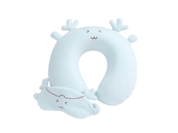 Almofada de Pescoço BRILVIBERA Infantil, Azul, Espuma Viscoelástica