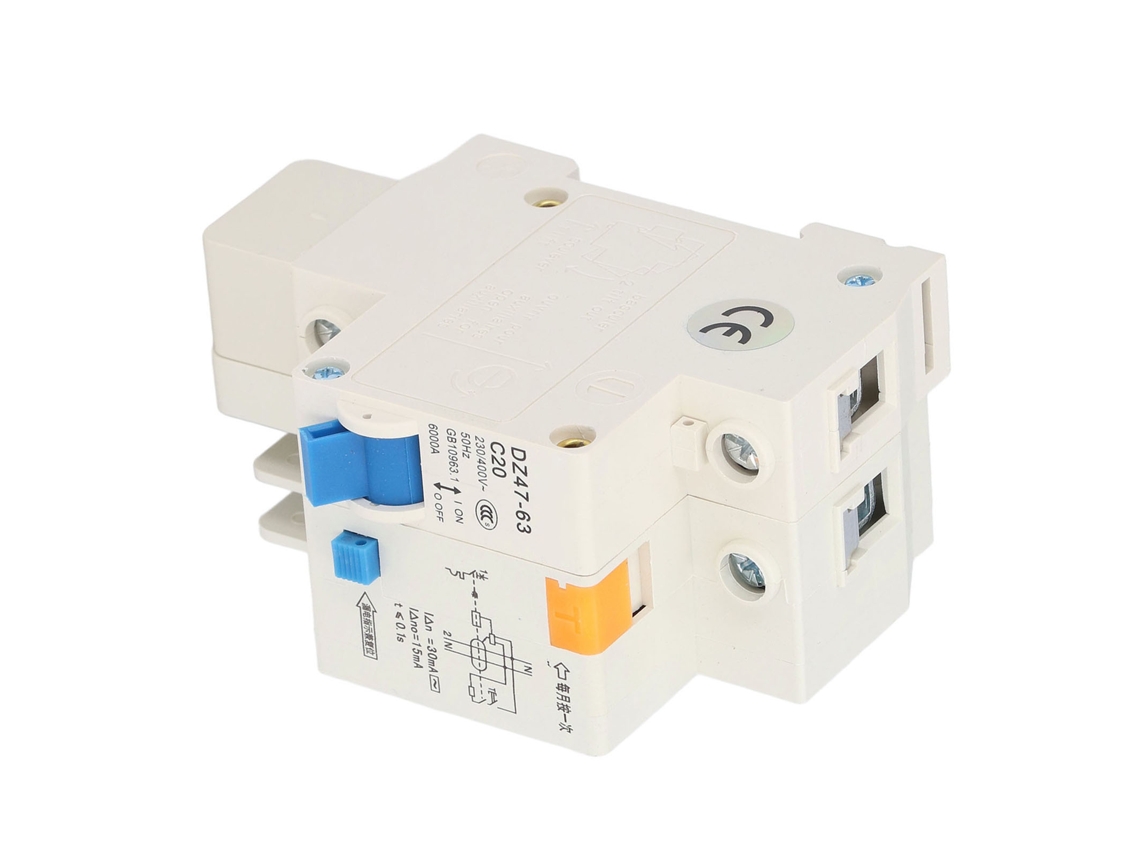 Laxiscreed Disjuntor Diferencial 20a Com Capacidade De Corte 6000a Para Proteção Eléctrica Confiável