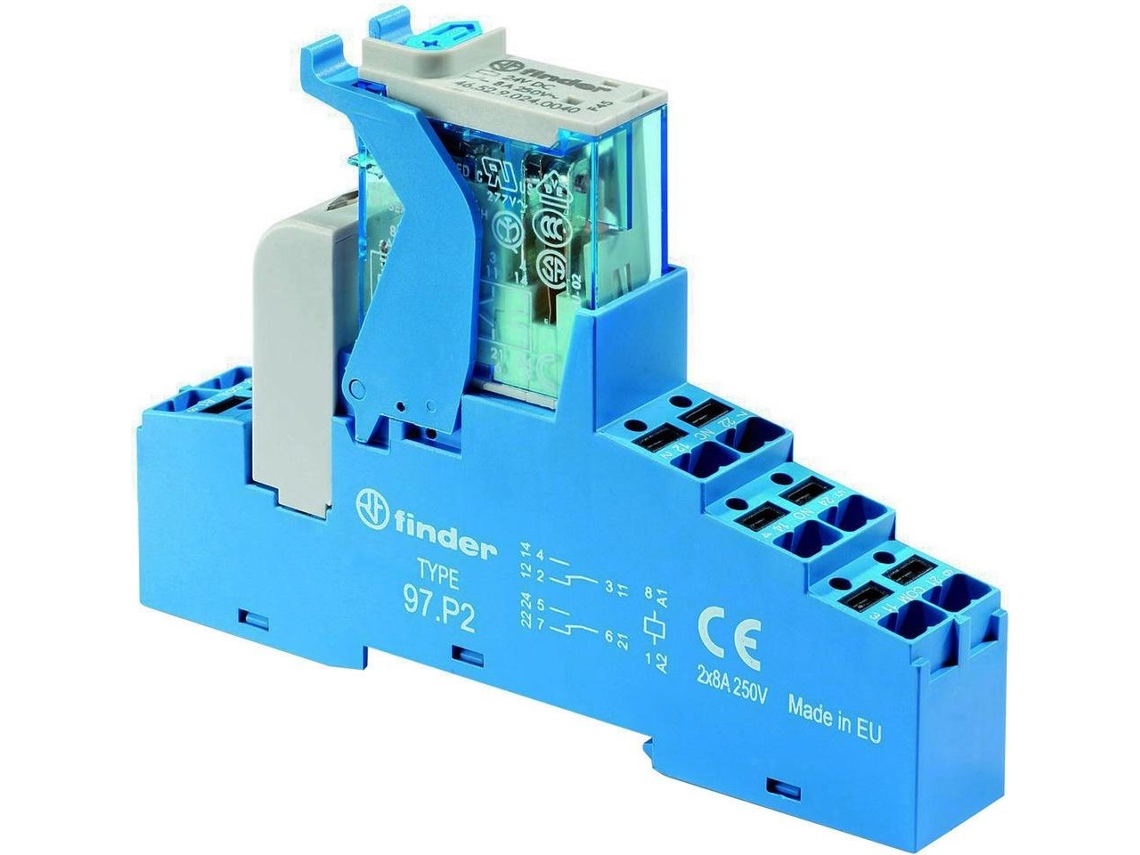 Relé de acoplamento, série 4c com terminais push-in 1 pc. 4c.p2.9.012.0050 Finder (4c.p2.9.012.0050)