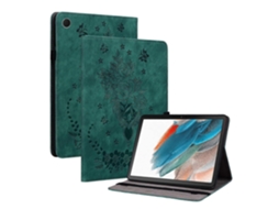 Capa de couro para tablet Webake com estampa de borboleta rosa