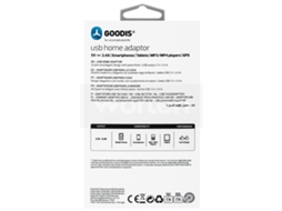 Adaptador Viagem GOODIS 5V-2.4A Branco