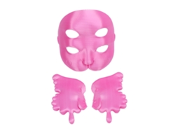 Primerox face de Bebê Chorando 3d com 4 Olhos 2 Orelhas Props Cosplay Anime Rosa