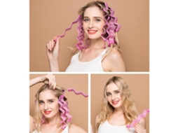 Conjunto De 12 Rolos Cabelo Sem Calor Para Cachos Suaves, Modeladores Cachos, Permanente E Ferramentas Penteado.-aquaforge
