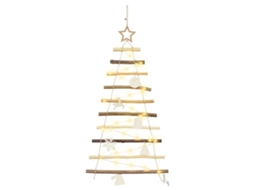Decoração Sazonal Vidaxl Castanho Freixo Maciço (90 Cm)