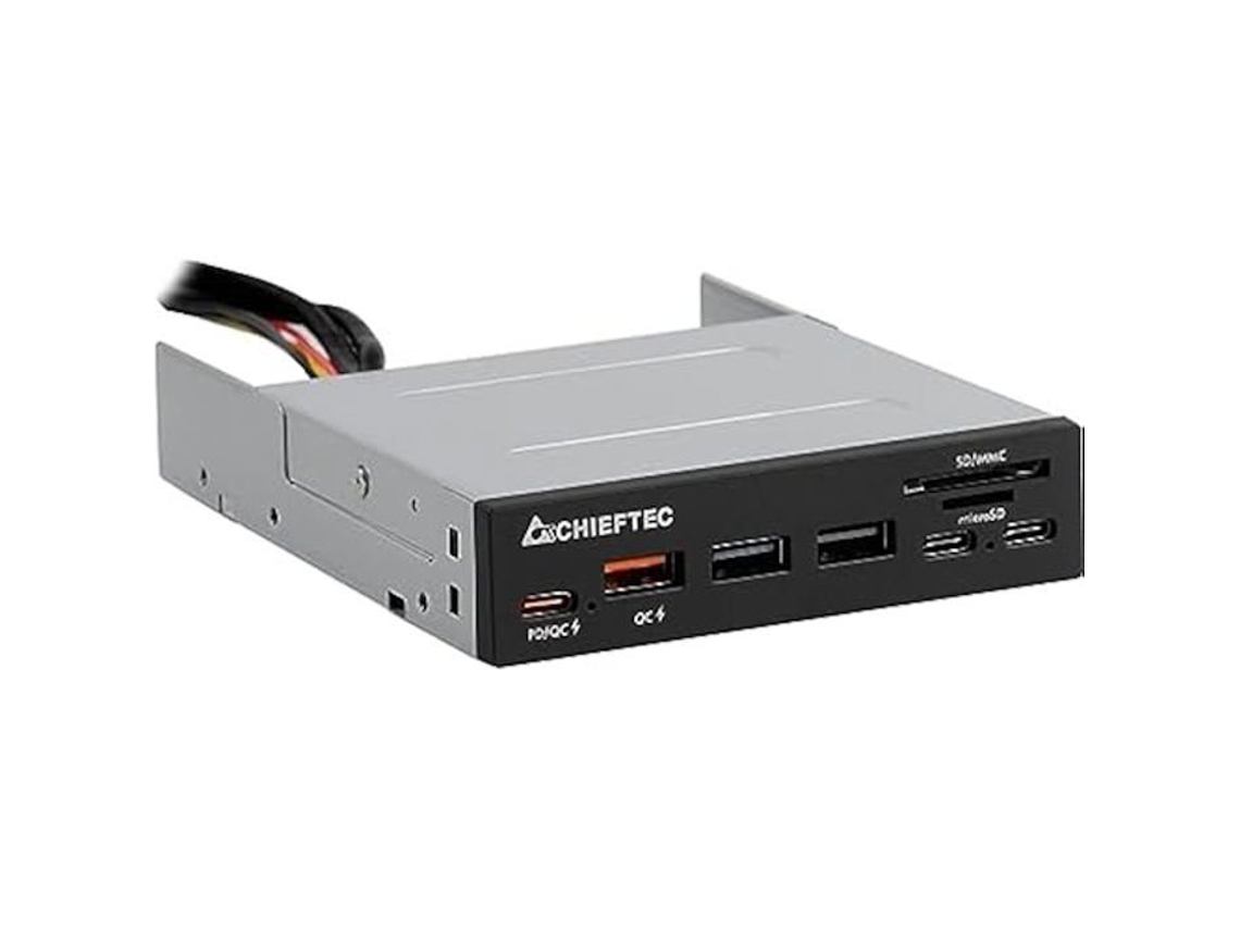 Leitor De Cartões Chieftec Crd 908h Cor Negra Interface Usb Desempenho Fiável