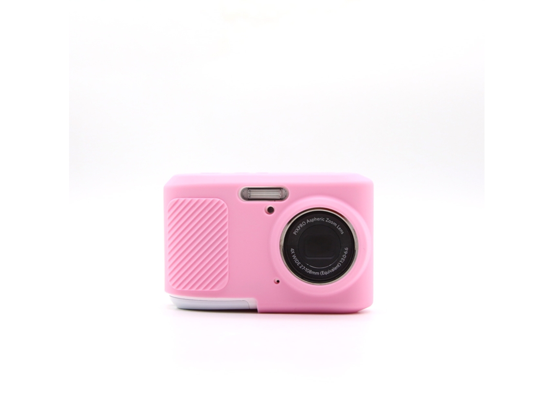 Capa Silicone HEXINYIGJLY para Kodak Pixpro Fz45tampa Objetiva Removível, Antirriscos Rosa