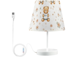 Abajur De Cabeceira Em Formato Urso Kcldeci Para Quarto, Estilo Fazenda, Sala De Estar, Luz Noturna Para Mesa Lateral