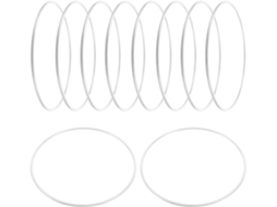 Conjunto De 10 Anéis De Metal Para Macramê, Resistentes À Quebra E Ao Desbotamento, Ideais Para Decoração De