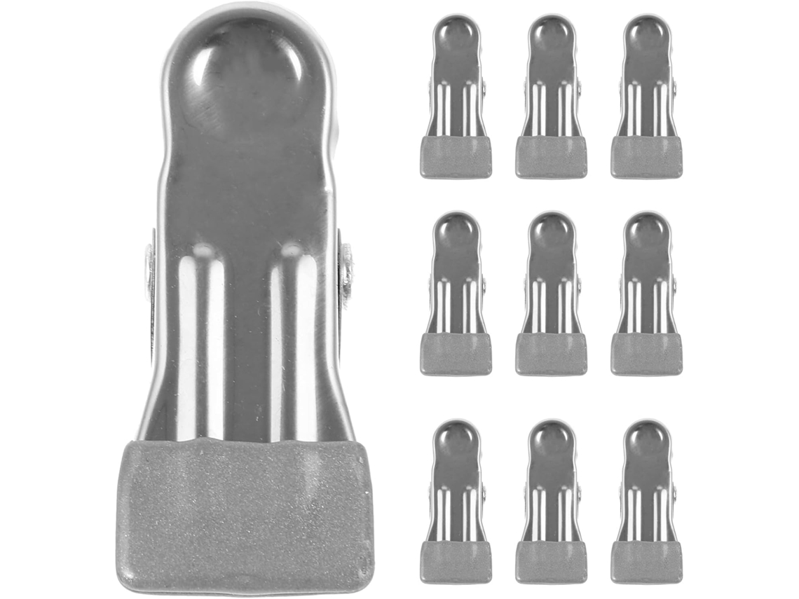 Inoomp Kit de 24 Presilhas Metálicas para Piscinas Elevadas, Presilhas de Fixação À Prova de Vento com Revestimento CHABERLU