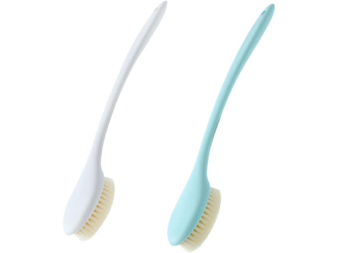 Conjunto De 2 Escovas Banho Iplusmile Para Costas, Escova De Banho Prática Para Corpo E Chuveiro