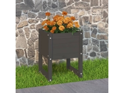 Vidaxl Vaso/floreira 40x40x52,5 Cm Pinho Maciço Cinzento