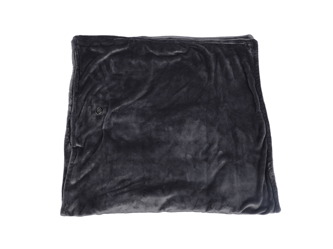 Manta Quente Vestível Usb 5v Fleece Coral Lavável com 3 Velocidades para Inverno