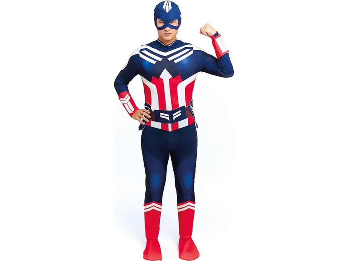 Fato de super-herói americano para homem
