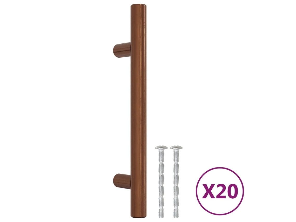 Cabinet Handle, Cabinet Handles Vidaxl Marrom Aço Inoxidável (96 Mm)