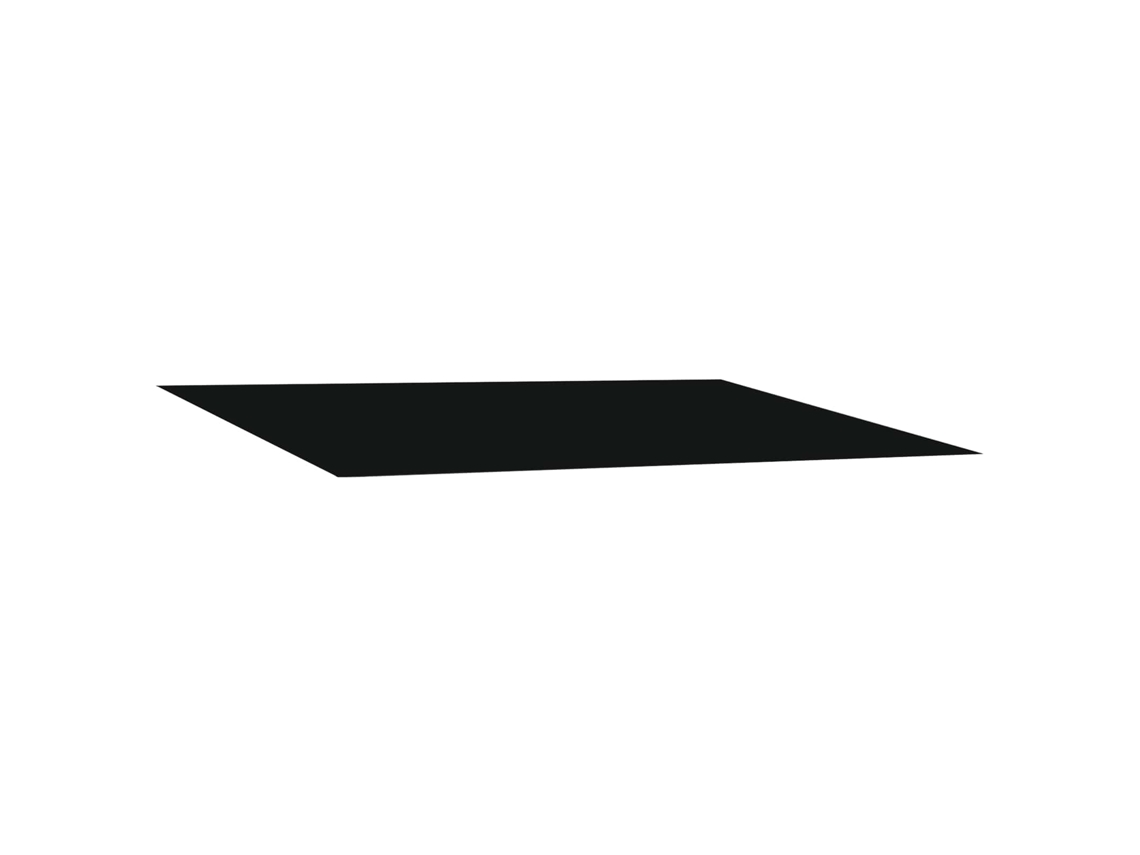 Vidaxl Tecido De Substituição Para Toldo Preto 350 X 250 Cm Poliéster