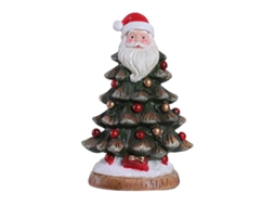 Decoração De Natal Com Cabeça De Pai Natal Da Laxiscreed Para Árvores Festivas