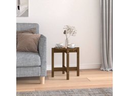Vidaxl Mesa De Centro Ø 42,5x45 Cm Madeira Pinho Maciça Castanho-mel