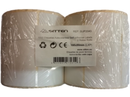 Etiquetas SITTEN Autocolantes 2x Rolo (100x50mm x 1.000)