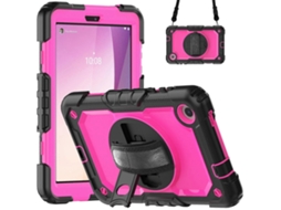 Capa Híbrida De Silicone Para Tablet Lenovo Tab M8 De 4ª Geração Com Alça De Ombro.