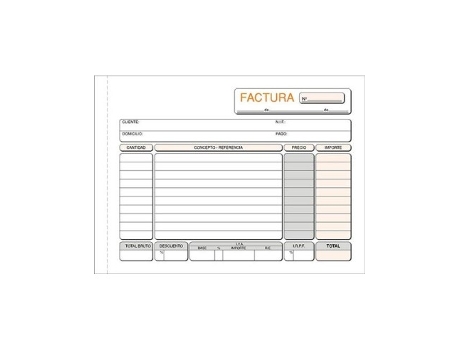 Livro Paq/10 Talonarios De Facturas 1/4 Apaisado T-4 Loan De Desconocido (espanhol)