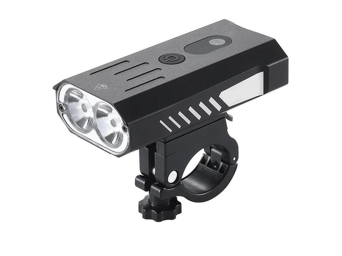 Luz Dianteira para Bicicleta 800lm Recarregável com Sensor Automático 5 Modos para Ciclismo Camping | S/MARCA