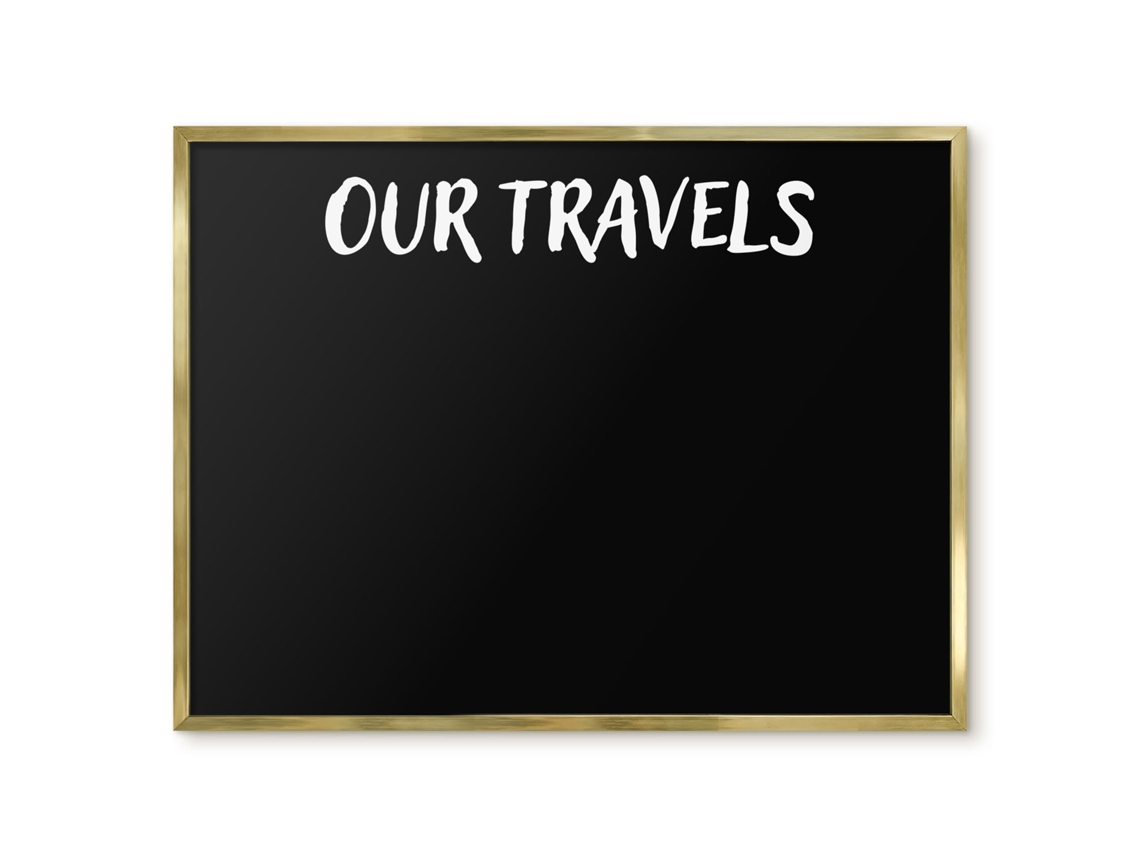 Magnetic Wall Board Our Travels For The Office Espelharte (80x60 Cm)