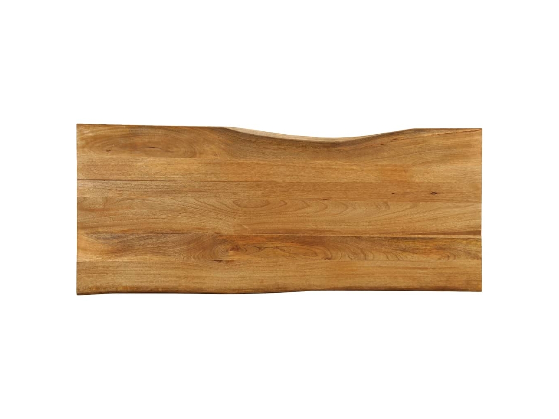Vidaxl Tampo De Mesa C/ Borda Viva 140x60x3,8 Cm Mangueira Maciça