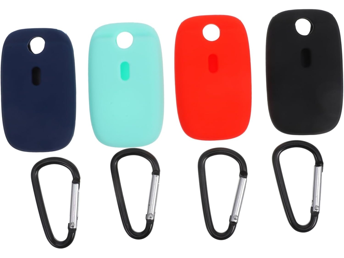 Conjunto De 4 Capas Protetoras De Silicone Para Rastreadores, Compatíveis Com Tile Pro, Nas Cores Preto