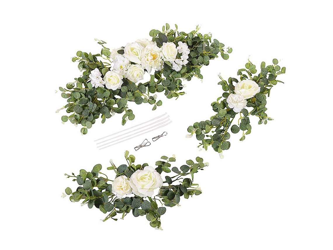 Conjunto De Flores Artificiais Archway Com Cabos E Clips De Fixação