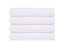 vidaXL Toalhas de sauna 4 pcs 80x200 cm 360 gsm 100% algodão branco