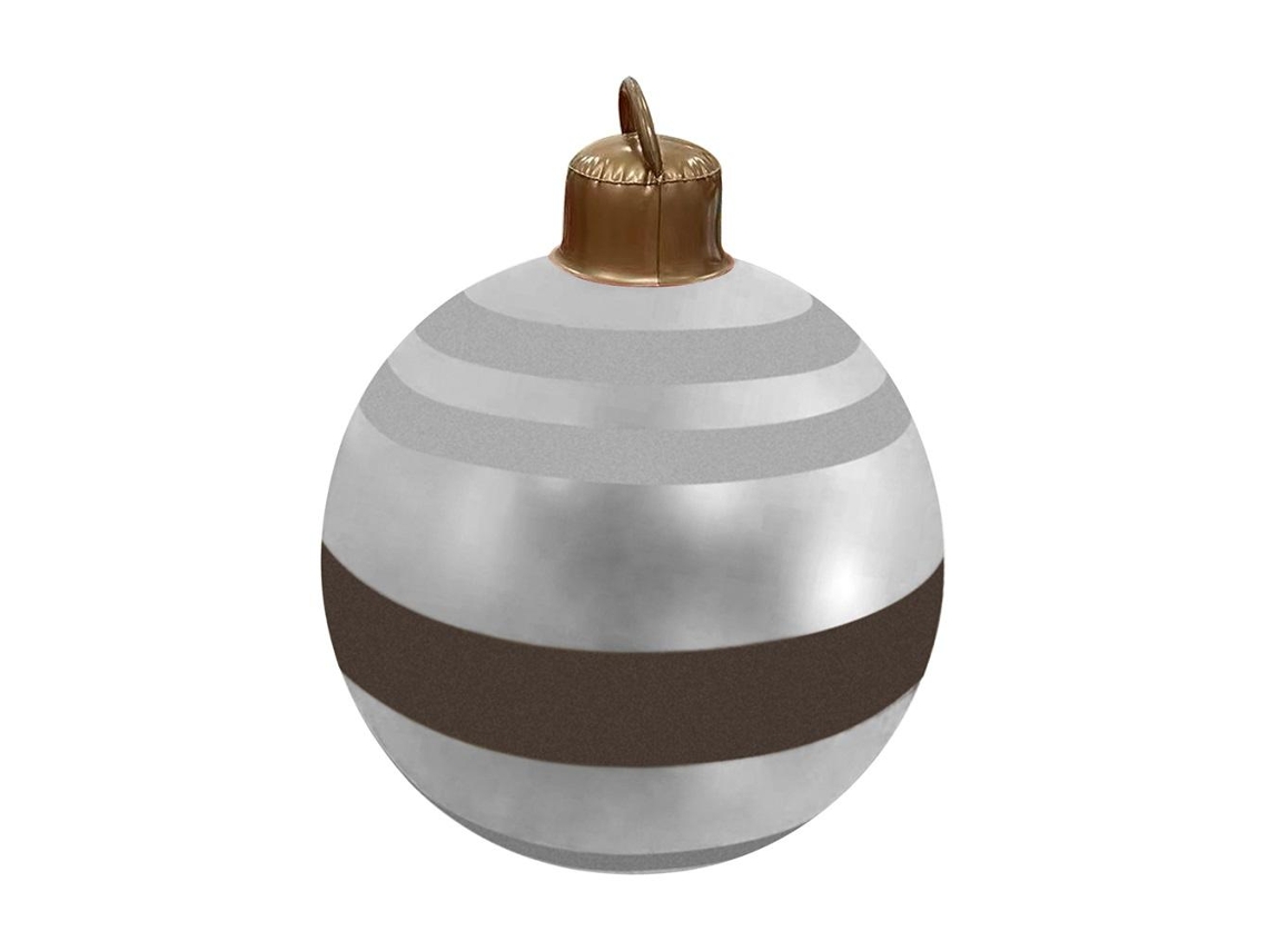 Bola de Natal Inflável de Pvc 60 Cm Decoração Natalina para Casa Jardim Festas S/MARCA