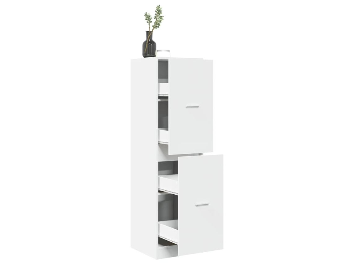Vidaxl Armário Boticário 40x41x144,5 Cm Derivados De Madeira Branco