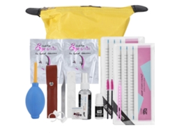 Kit De Ferramentas Para Extensão De Cílios Com Cola E Pinça Cílios Falsos (8mm+8mm)