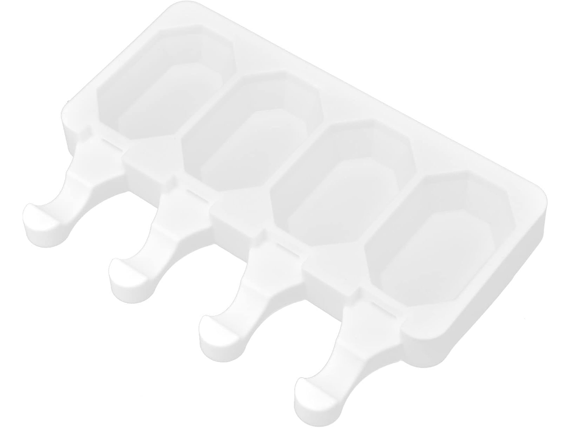 Forma De Silicone Para Sorvete Com Várias Grades, Forma Para Picolé, 4 Grades, Triangular, Reutilizável, Fácil De