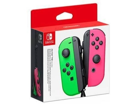 Joy-Con Nintendo Switch (Set Esq/Dir - Verde e Rosa Neón)