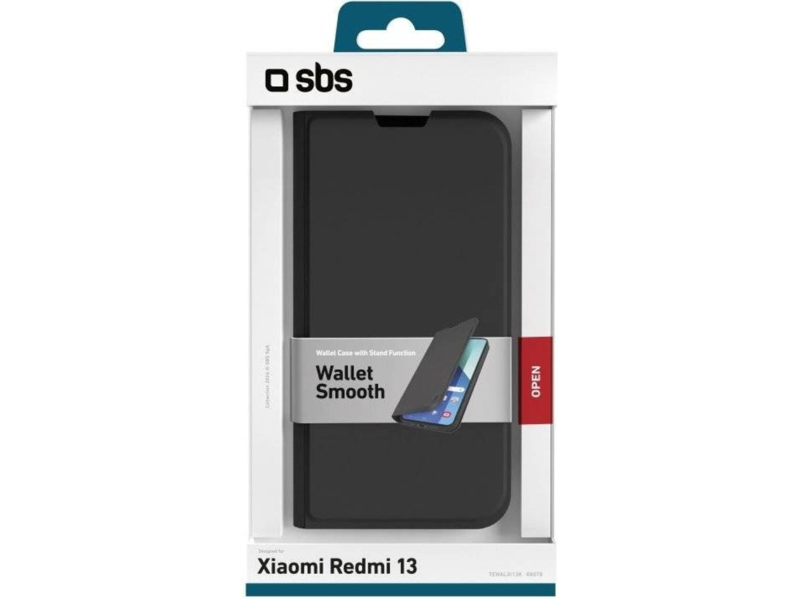 Capa SBS BookWallet Redmi 13 (Preto)