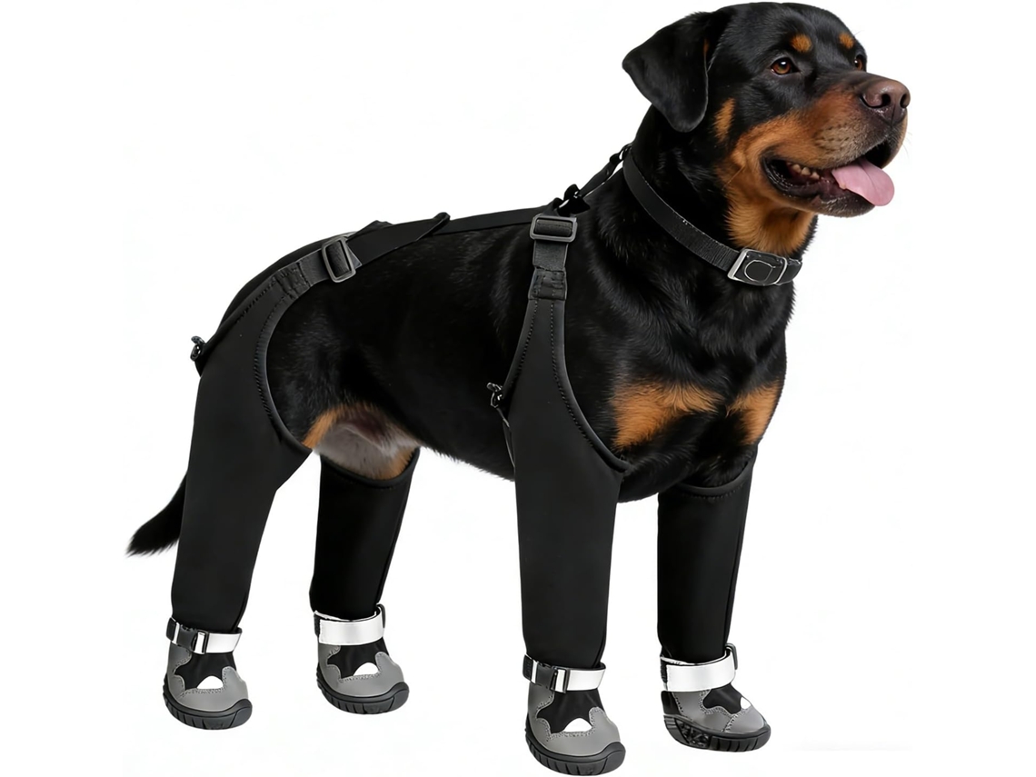 Botas Impermeáveis, Ajustáveis, Respiráveis E Antiderrapantes Cães