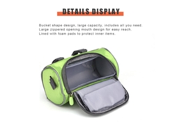 Bolsa para Guidão de Bicicleta com Tela Tática Impermeável Grande Capacidade S/MARCA