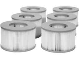 6 Peças, Cartucho de Filtro de Reposição, Compatível com Mspa, para Spa, Instalação Simples AQUAFORGE