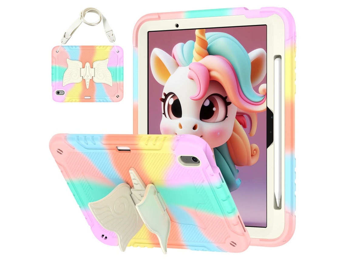 Elysve Capa Para Tablet Dourada, 10,2 Polegadas
