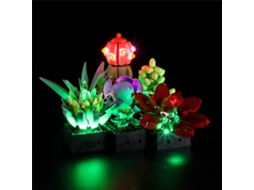 Kit De Luzes Led Para Conjunto De Suculentas Compatible Com Lego 10309 Decoração De Planta Para Lar E Escritório