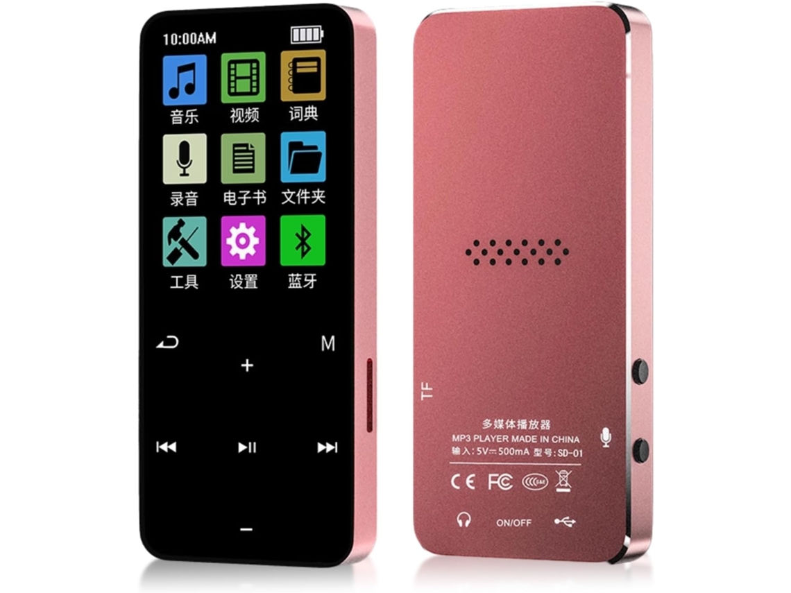 Leitor De Mp3 8gb, Reprodutor De Música Portátil Com Bluetooth 4 2, Tela Lcd De 1, 8 Polegadas, Mp3 Mp4 Digital Hifi