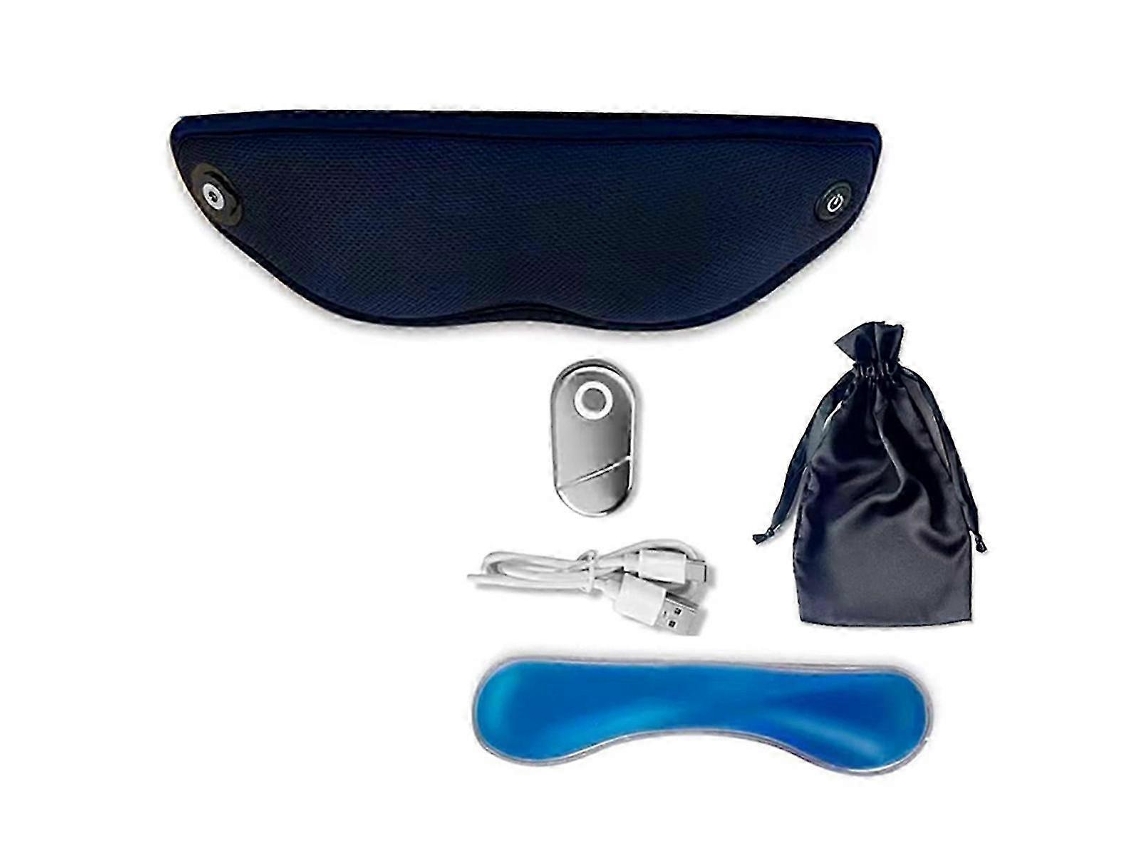 Máscara para os olhos com massagem vibratória para relaxamento e conforto ocular.
