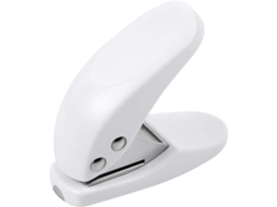 Mini Perfurador de Papel, Perfurador de um Furo para Papel BRILVIBERA (branco, 1 Unidade)