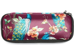 Conjunto grande com estampa de pavão em lápis e marcadores aquarela, ideal para escola, mesa, adultos e meninas.