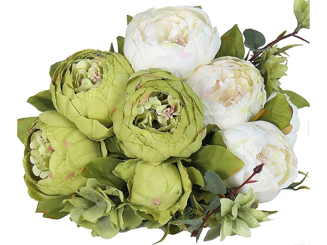 Peônia Falsa De Seda Vintage Flores Artificiais Bouquets
