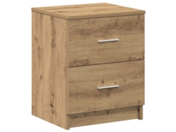 Mesa de Cabeceira com 2 Gavetas 40x36x50 Cm Carvalho Artisiano MAISON EXCLUSIVE